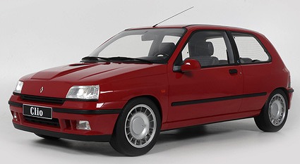 <予約 2026/11月下旬発売予定> GT SPIRIT 1/8 ルノー クリオ 16S 1991 (ルージュ)ケース&ベース付
