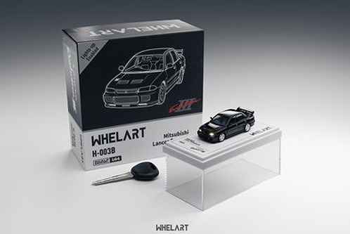 <予約 2026/7月発売予定> WHELART 1/64 三菱 EVO 3  ブラック (ライトアップ) 