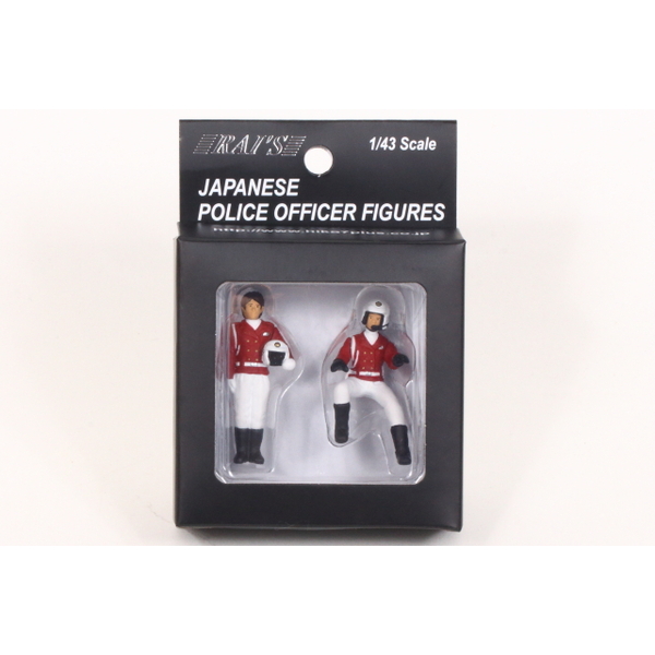 RAI'S 1/43 警察官フィギュア 交通取締自動二輪車 女性隊員 (2type set) ※限定数1000セット