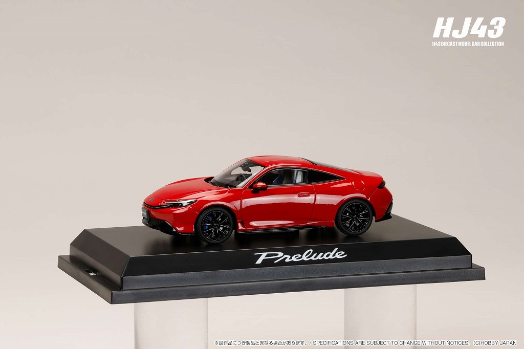 HJ43 1/43 ホンダ プレリュード 2025 レッド
