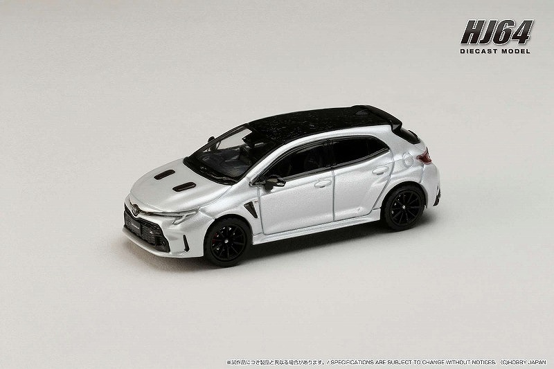 HJ64 1/64 トヨタ GRカローラ RZ プラチナホワイトパールマイカ