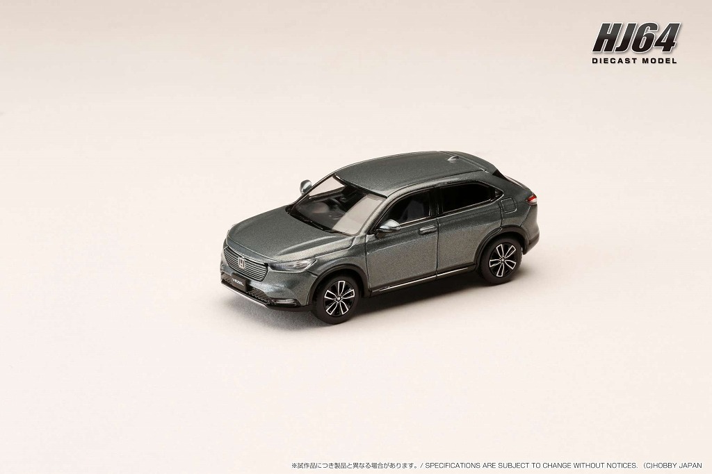 HJ64 1/64 ホンダ VEZEL e: HEV Z メテオロイドグレー メタリック