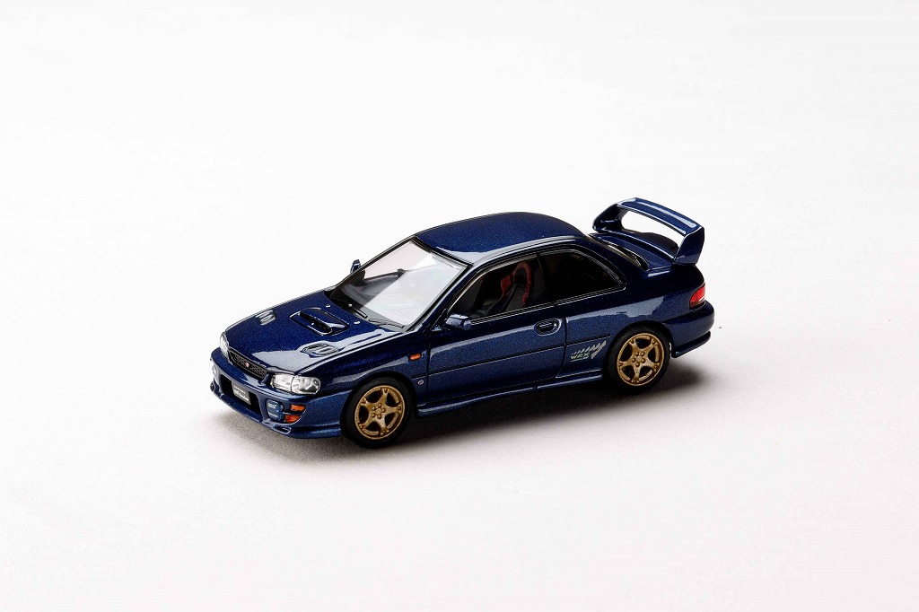<予約 2027/1月発売予定> HJ64 1/64 スバルインプレッサ ピュアスポーツクーペ WRX type R STi Version VI グランブルーマイカ