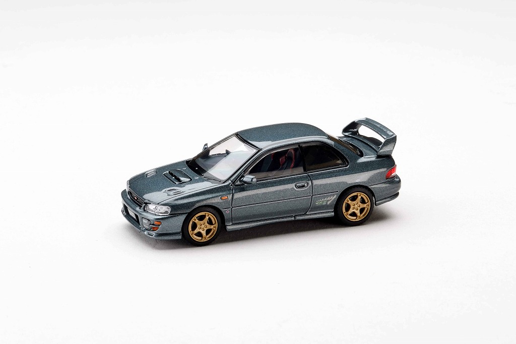 <予約 2027/1月発売予定> HJ64 1/64 スバルインプレッサ ピュアスポーツクーペ WRX type R STi Version VI クールグレーメタリック