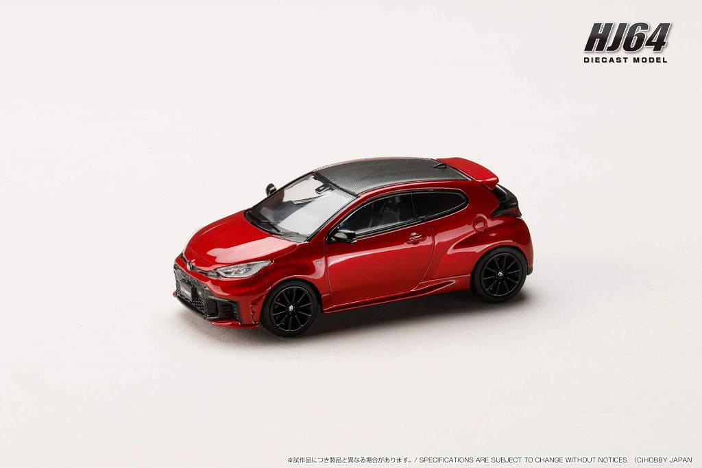 HJ64 1/64 トヨタ GR ヤリス RZ ハイパフォーマンス 2024 エモーショナルレッドII 
