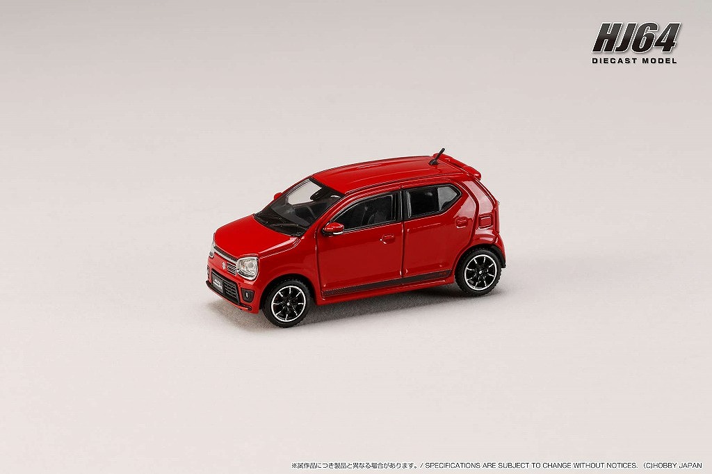 HobbyJapan 1/64 スズキ アルト ターボ RS (HA36S) ピュアレッド