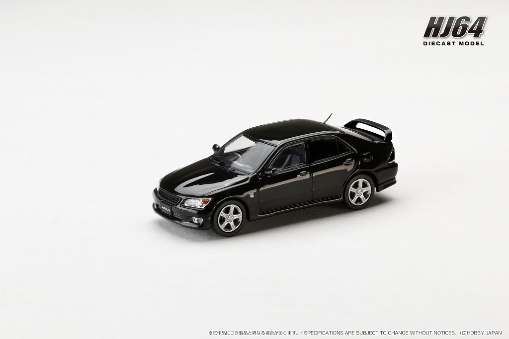 HJ64 1/64 トヨタ ALTEZZA RS200 (E10) 1998 純正オプション装着車 ブラック