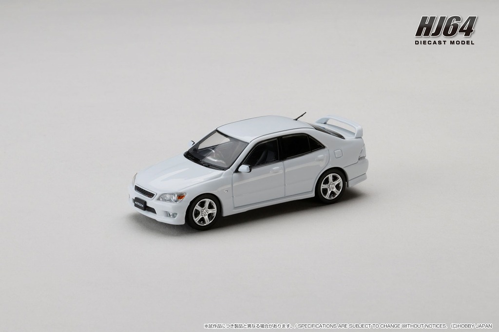 HJ64 1/64  トヨタ ALTEZZA RS200 (E10) 1998 純正オプション装着車 スーパーホワイトII