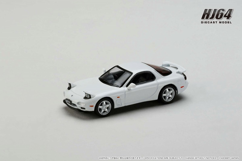 HobbyJapan 1/64 アンフィニ RX-7 (FD3S) TYPE RS ピュアホワイト