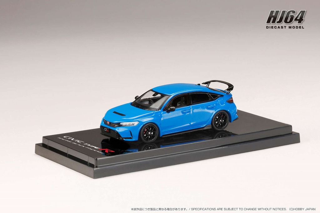 HJ64 1/64 ホンダ CIVIC TYPE R (FL5) RACING BLACK Package 2025 レーシングブルーパール