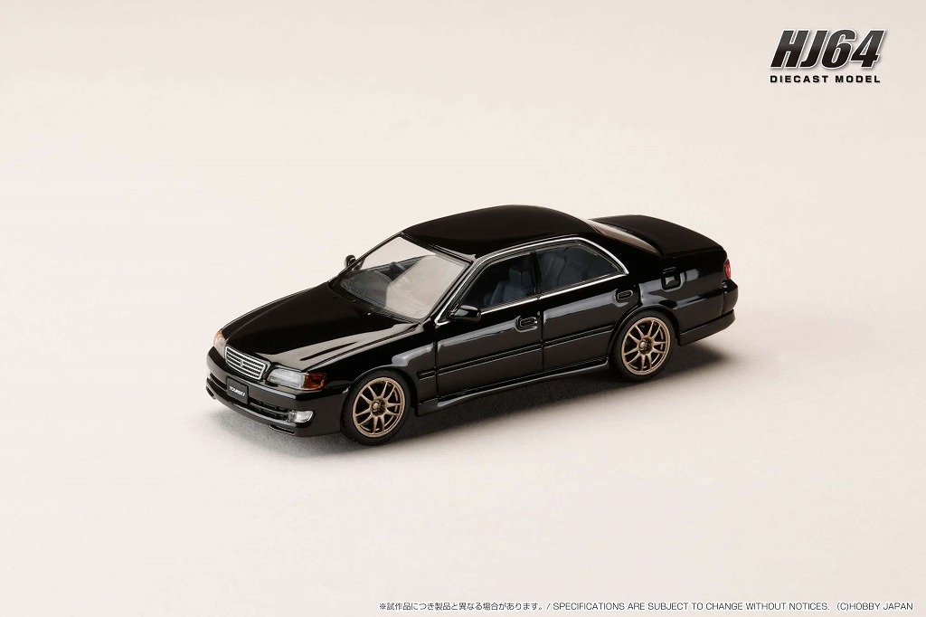 HJ64 1/64 トヨタ チェイサー ツアラーV (JZX100) アーリーver (1996) JDM 10 スポークホイール ブラック 