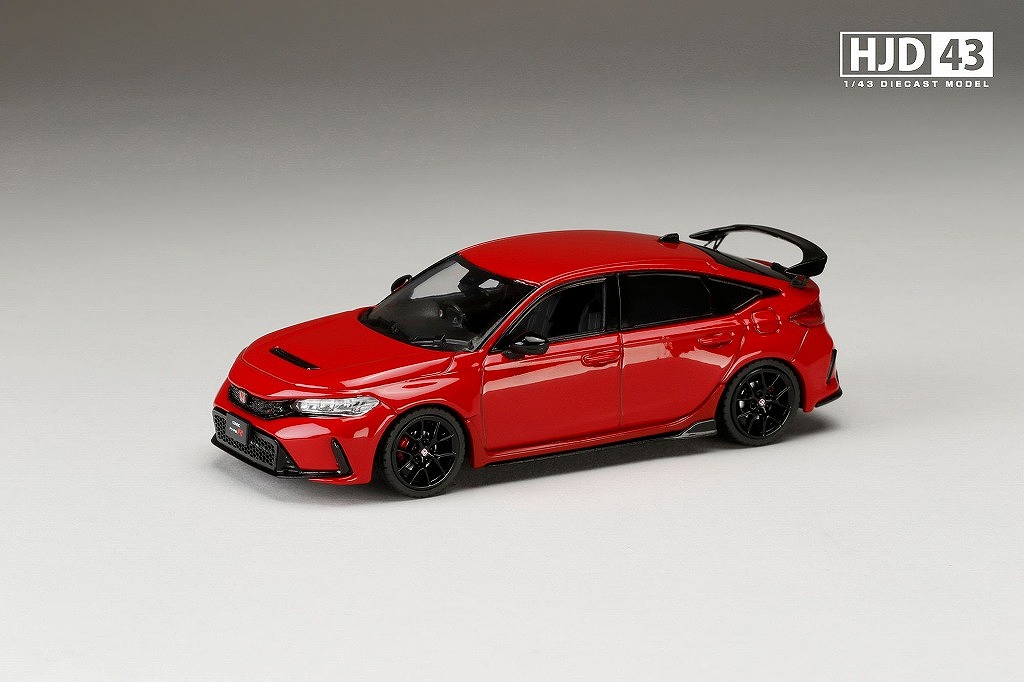 HJD43 1/43 ホンダ シビック TYPE R (FL5) RACING BLACK Package フレイムレッド