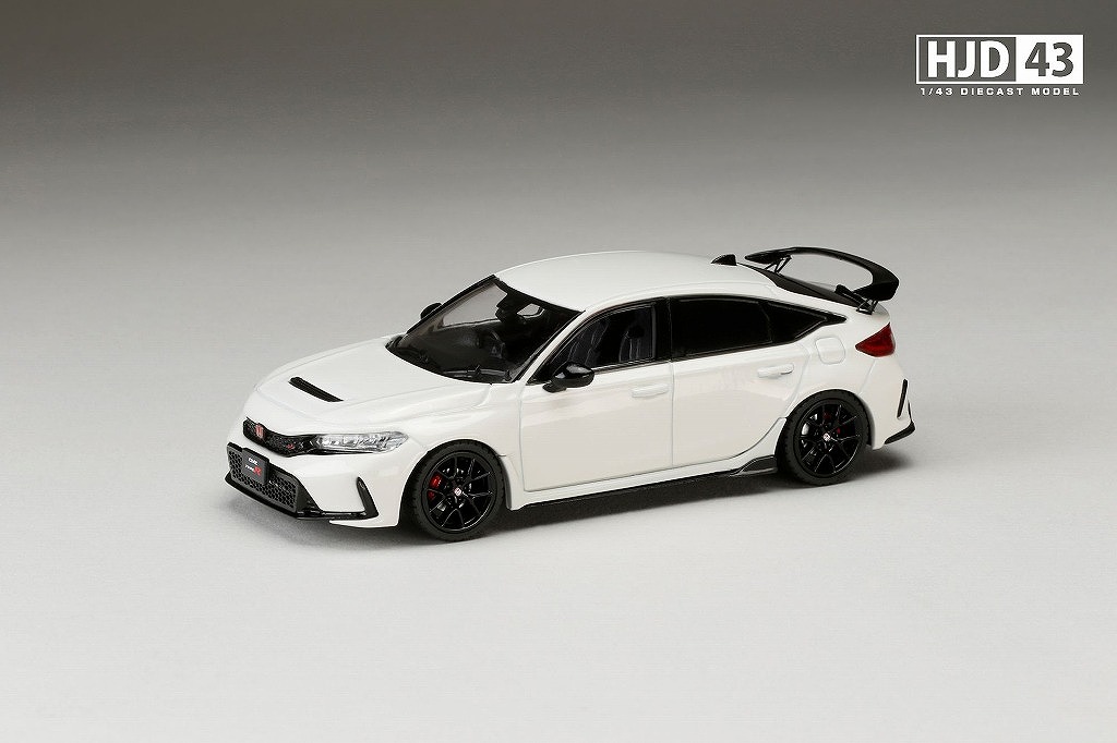 HJD43 1/43 ホンダ シビック TYPE R (FL5) RACING BLACK Package チャンピオンシップホワイト