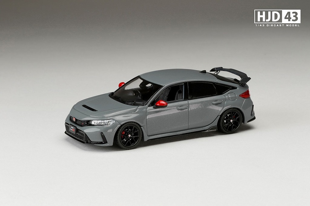 HJD43 1/43 ホンダ シビック TYPE R (FL5) RACING BLACK Package 純正オプション装着車 ソニックグレーパール