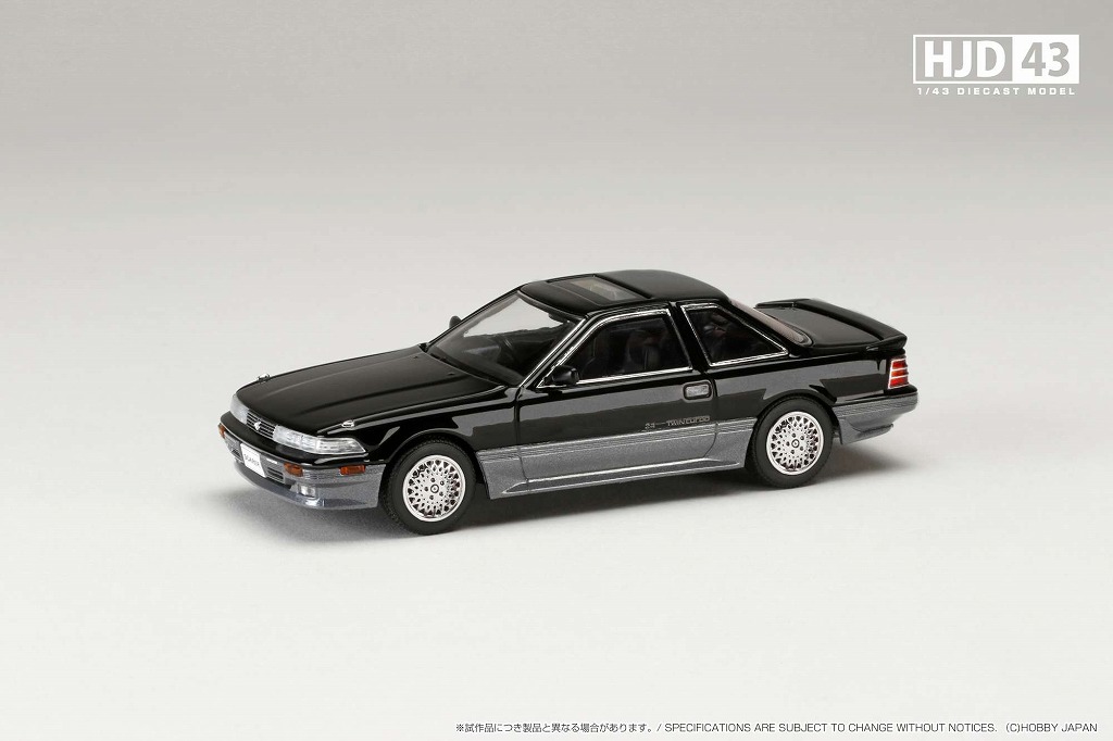 HJD43 1/43 トヨタ ソアラ 2000 TWINCAM24 TWIN TURBO GTTWIN TURBO L (GZ20) 1988 ダンディブラックトーニング