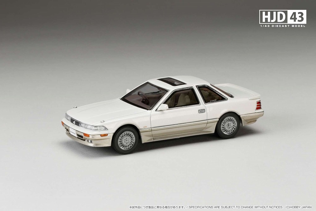 HJ43 1/43 トヨタ ソアラ 3000 TWINCAM 24 GT-LIMITED AIR SUSPENSION (MZ21) クリスタルホワイトトーニング II