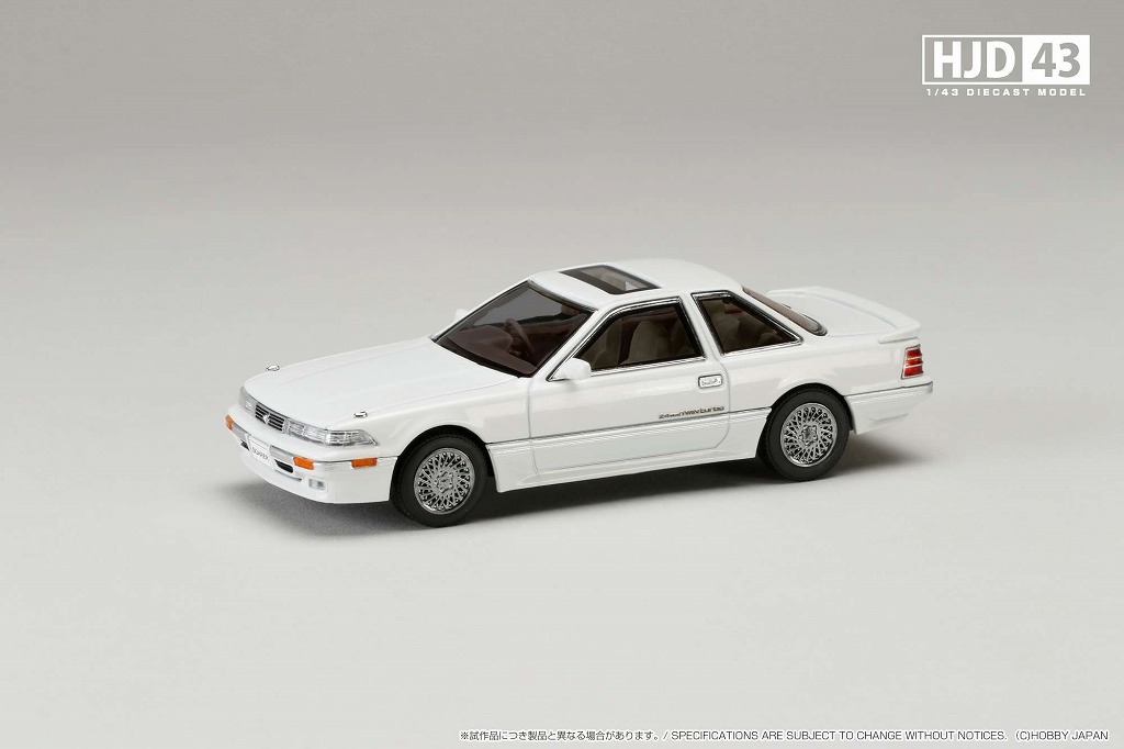 HJ43 1/43 トヨタ ソアラ 2000 TWINCAM 24 TWIN TURBO GT-TWIN TURBO L (GZ20) スーパーホワイト IV