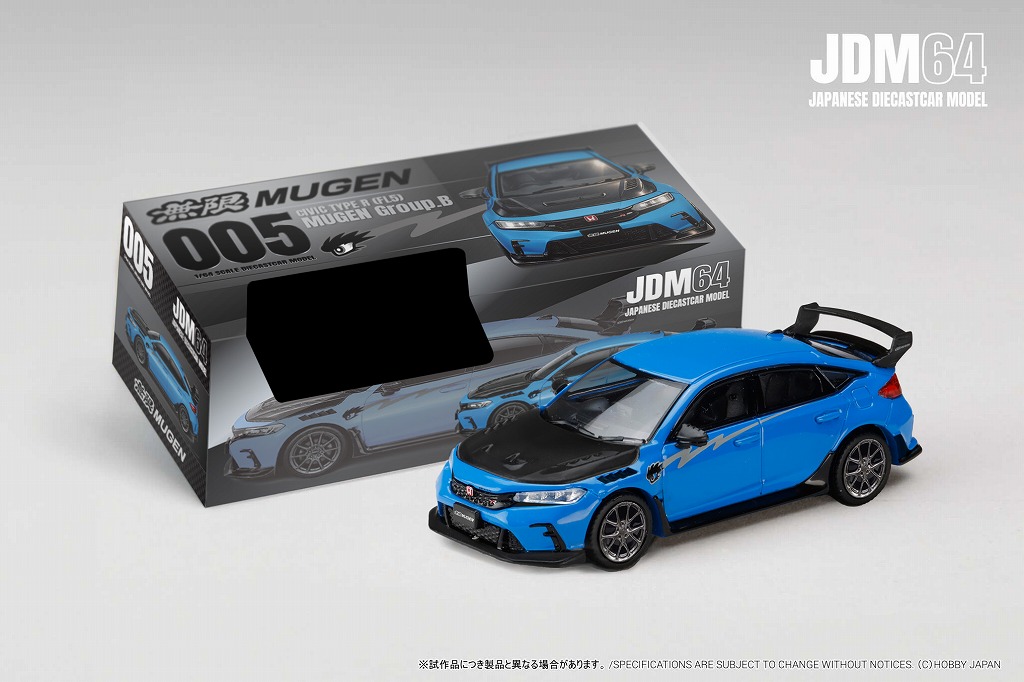 <予約 2026/9月発売予定> JDM64 1/64 CIVIC TYPE R (FL5) MUGEN Group.B (2025) レーシングブルーパール