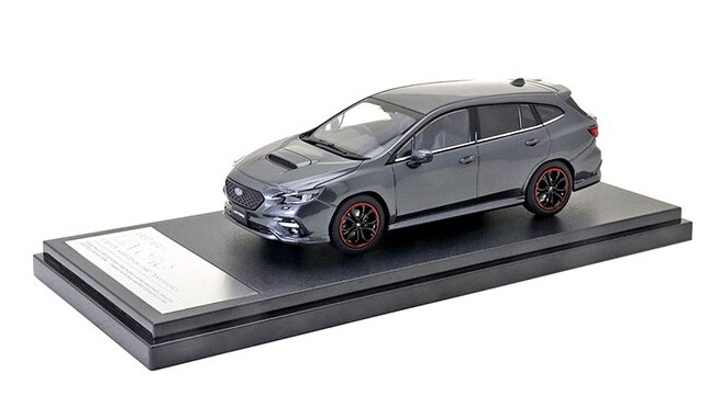 Hi-Story 1/43 SUBARU LEVORG (2020) スポーツスタイルアクセサリー（マグネタイトグレー メタリック） (ダイキャスト製)