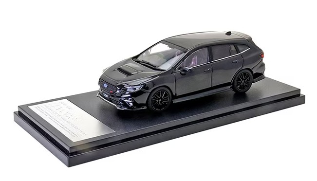 Hi-Story 1/43 SUBARU LEVORG STI Sport (2020) STIスポーツパーツ クリスタルブラック シリカ (ダイキャスト製)