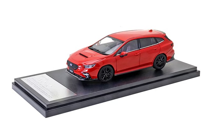 Hi-Story 1/43 SUBARU LEVORG STI Sport (2020) STIスポーツパーツ ピュアレッド (ダイキャスト製)