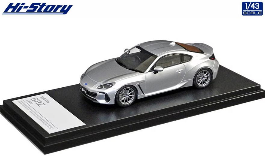 Hi-Story 1/43 SUBARU BRZ S (2021) アイスシルバー メタリック (ダイキャスト製)