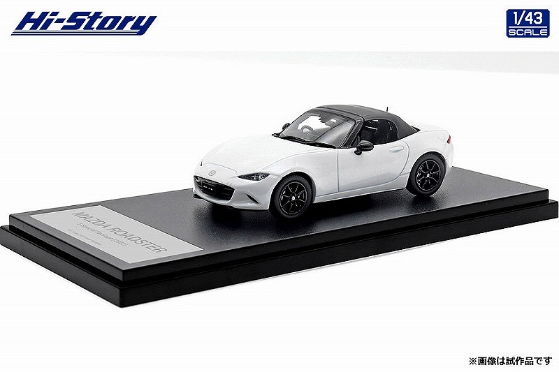 Hi-Story 1/43 MAZDA ROADSTER S Special Package (2022)  スノーフレイクホワイトパールマイカ