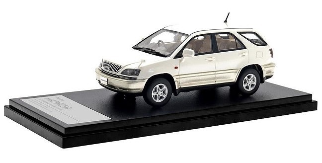 Hi-Story 1/43 Toyota HARRIER 3.0 FOUR G Package (1997)　ホワイトパールマイカ