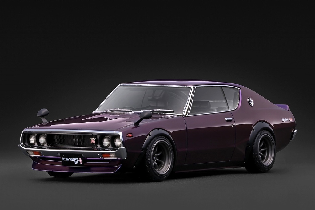 <予約 2027/5月発売予定> ignition model 1/18 Nissan Skyline 2000 GT-R (KPGC110) Purple Metallic