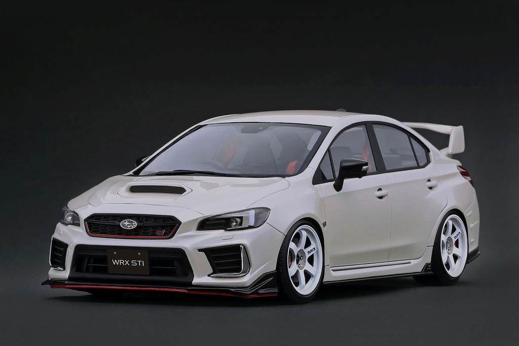 <予約 2027/6月発売予定> ignition model 1/18 SUBARU WRX STI (CBA-VAB) Pearl White