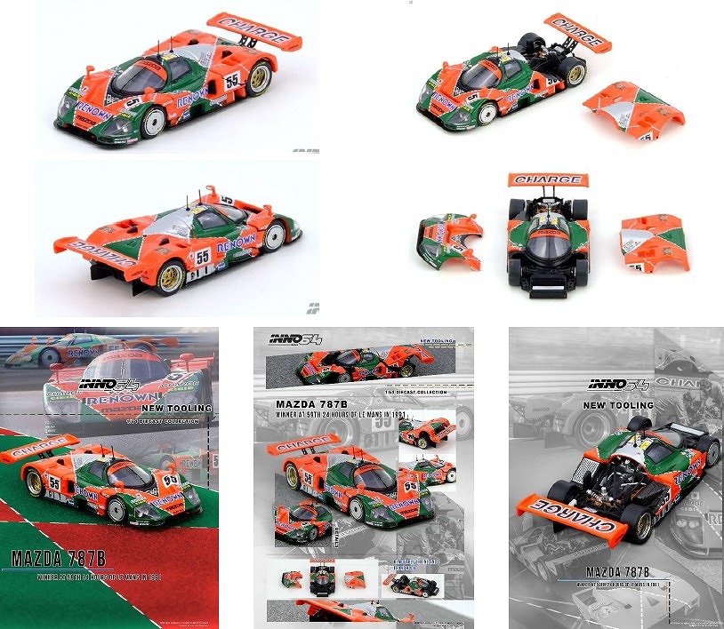 INNO 1/64 Mazda 787B 1991年 ル・マン24時間レース 優勝車
