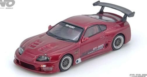INNO 1/64 Toyota スープラ (A80) "TOP SECRET" レッド