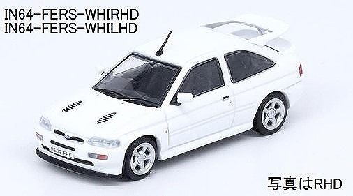 INNO 1/64 Ford エスコート RS COSWORTH ホワイト 左ハンドル