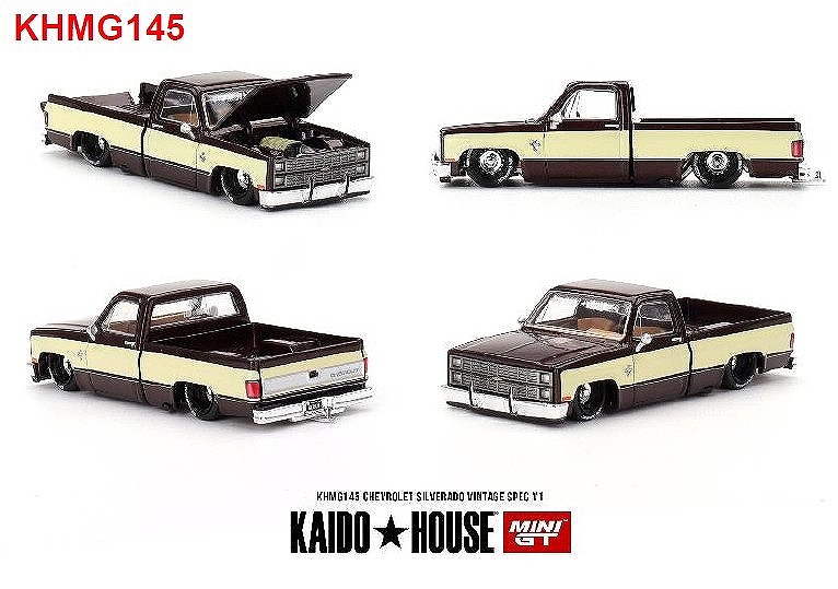 MINI GT 1/64 シボレー シルバラード KAIDO ヴィンテージスペック V1(左ハンドル)