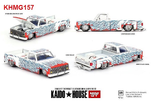 MINI GT 1/64 シボレー シルバラード デューリー ファイヤー V2(左ハンドル)