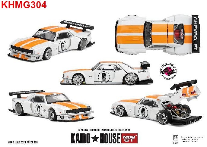 <予約 2026/11月発売予定> MINI GT 1/64 シボレー カマロ KAIDO WORKS TA V1(右ハンドル)