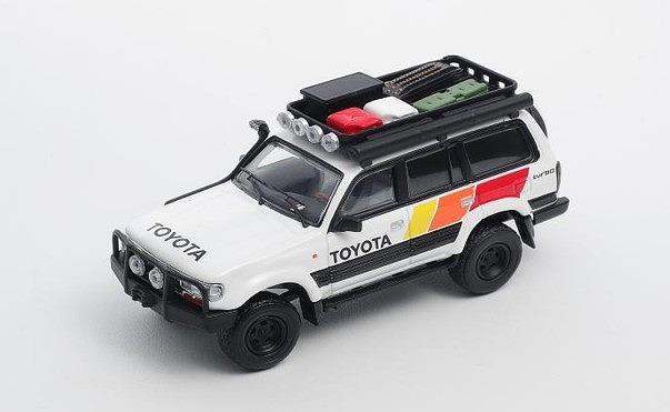 GCD 1/64 ランドクルーザー LC80 - Retrofit version - LHD ホワイト