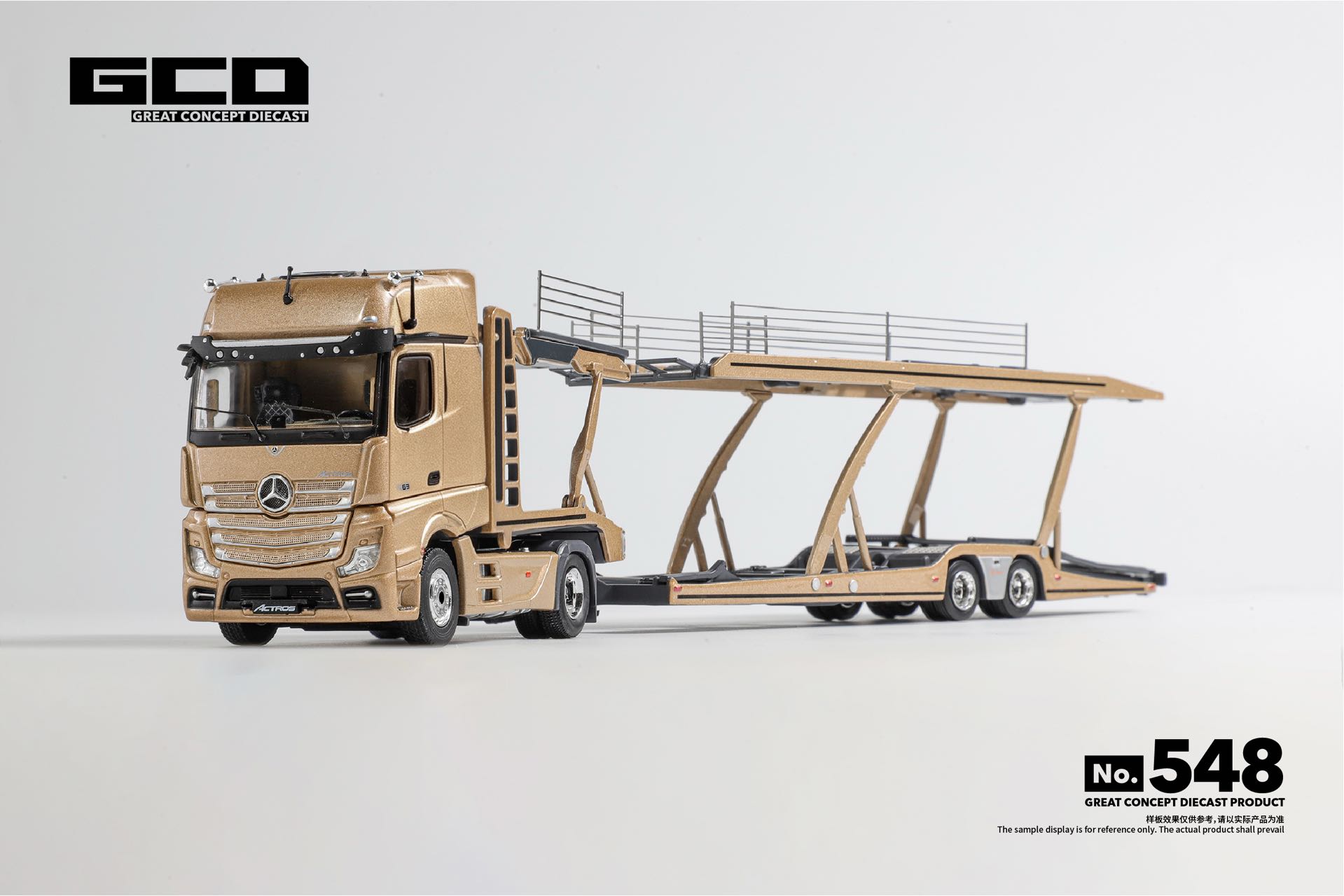 <予約 2026/12月発売予定> GCD 1/64 Mercedes-Benz Actros 2 ゴールド