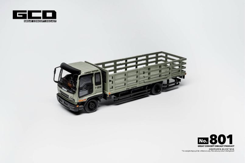 <予約 2027/2月発売予定> GCD 1/64 いすゞ フォワード 2002 (Fence Truck) フロステッドグリーン