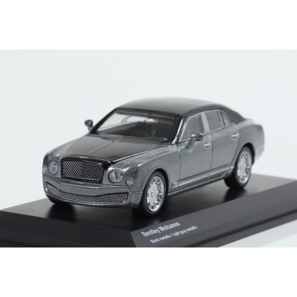 Kyosho】 1/64 Bentley Mulsanne Black metallic / Light gray metallic