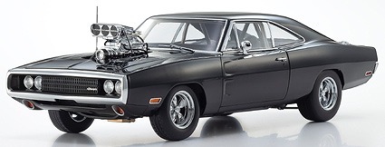 Kyosho 1/18 ダッジ・チャージャー R/T 1970 "Fast & Furious" (ブラック) （ダイキャストモデル）