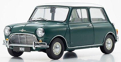 <予約 2027年2月下旬発売予定> KYOSHO 1/18 モーリス ミニ クーパー 1275S (グリーン×ホワイトルーフ)