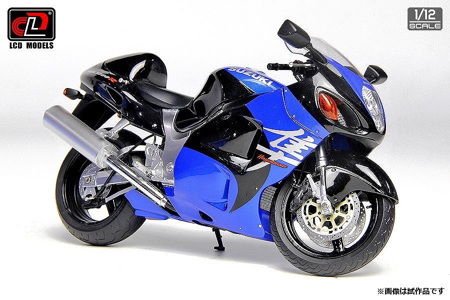 LCD 1/12 Suzuki GSX1300R Hayabusa 2001 (Blue and black color)