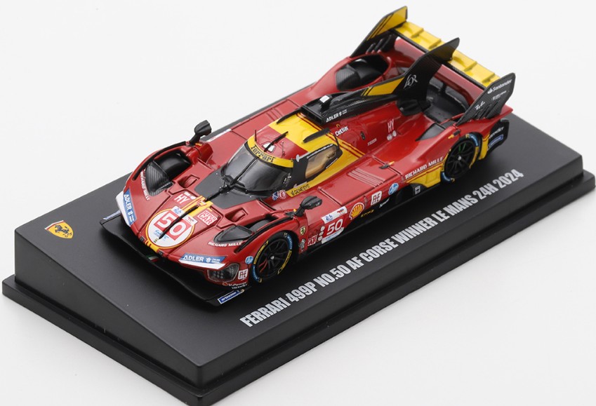 LOOKSMART 1/64 Ferrari 499P No.50 Ferrari AF Corse Winner Le Mans 24H 2024 A.Fuoco - M.Molina - N.Nielsen