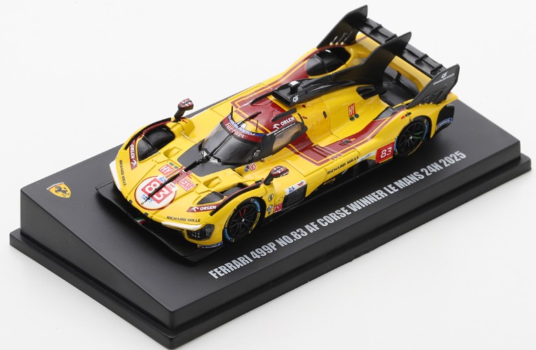 LOOKSMART 1/64 Ferrari 499P No.83 AF CORSE Winner Le Mans 24H 202 R. Kubica - Y. Ye - P. Hanson