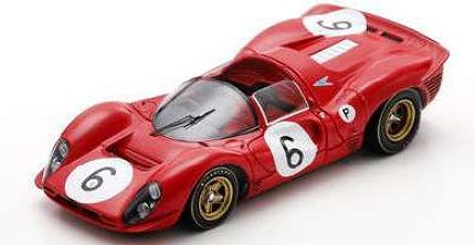 <予約 2027/1-3月発売予定> LOOKSMART 1/43 Ferrari 330 P4 No.6 2nd BOAC 500 1967 C.Amon-J.Stewart