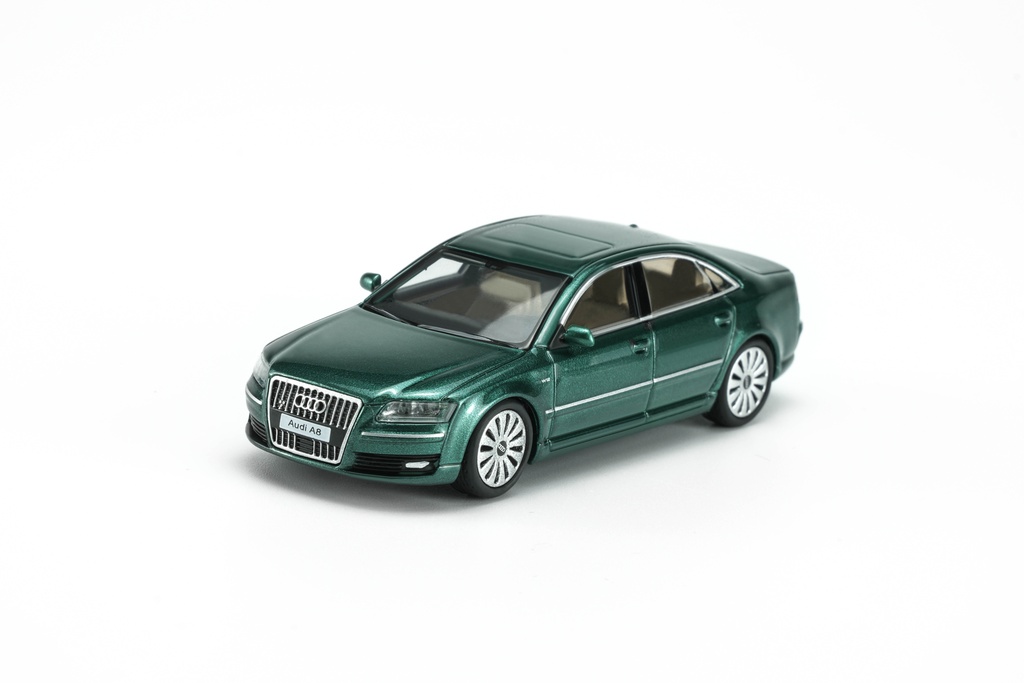 <予約 2027/2月発売予定> MOTORHELIX 1/64 Audi A8 (D3) 2008 Emerald Jade Metallic