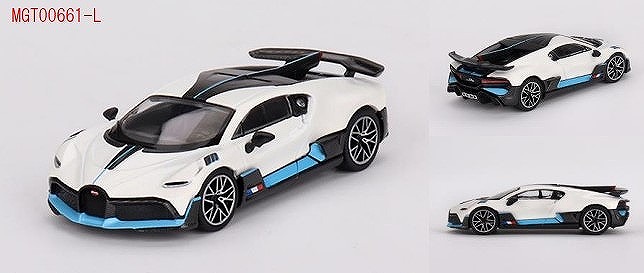 MINI GT 1/64 ブガッティ ディーヴォ ホワイト(左ハンドル)