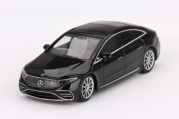 MINI GT 1/64 メルセデス ベンツ EQS 580 4MATIC ブラック(左ハンドル)