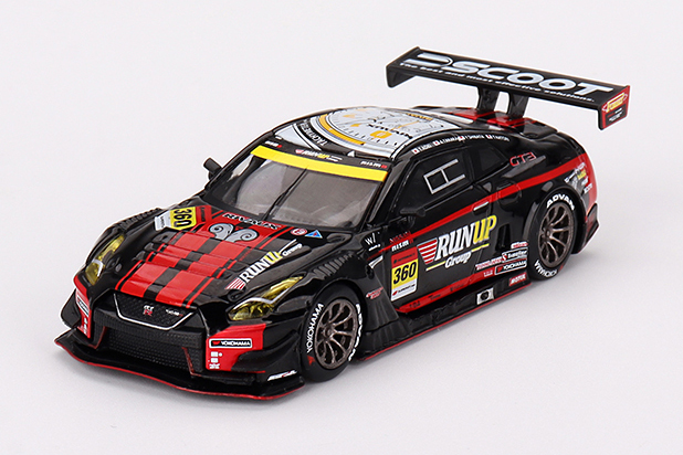 MINI GT 1/64 Nissan GT-R Nismo GT300 SUPER GTシリーズ 2023 #360 "RUNUP RIVAUX GT-R" TOMEI SPORTS(左ハンドル)